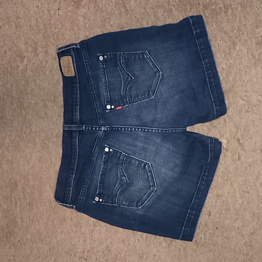 Levi's 515 dark wash mid-rise denim shorts